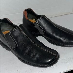 Cole Haan Black and Brown Leather Loafers